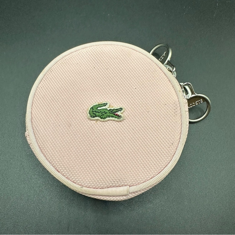 Lacoste Classic Pink Round Coin Purse
